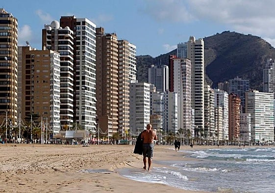 Playa de Levante, en Benidorm.