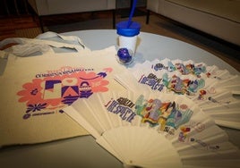 Material de publicidad de la iniciativa Puntos Violeta.