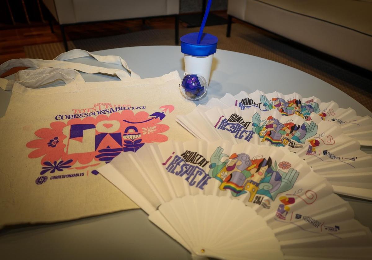 Material de publicidad de la iniciativa Puntos Violeta.