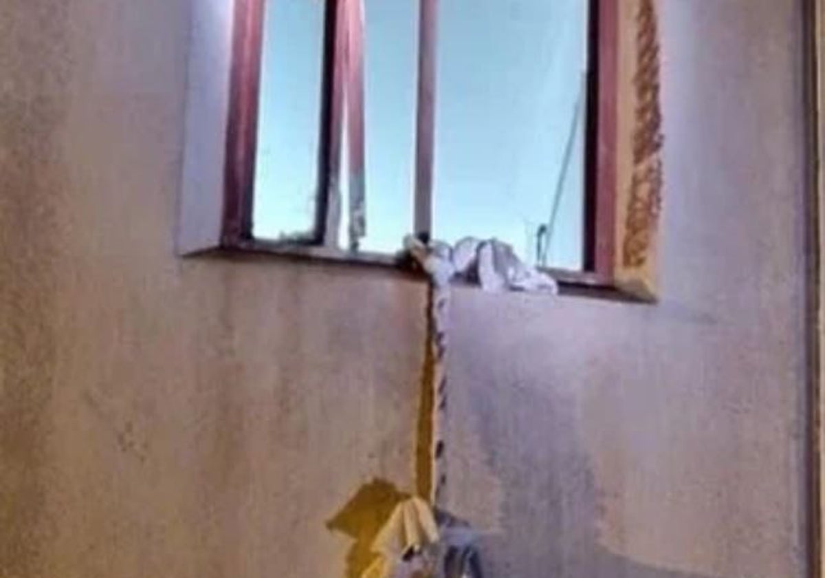 Los presos escaparon tras descolgarse con sábanas anudadas hasta el patio.