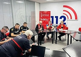 La sala donde se celebró la reunión del Cecopi.