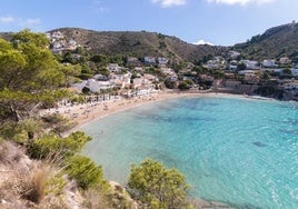 Playa El Portet, Moraira, Marina Alta (Alicante).