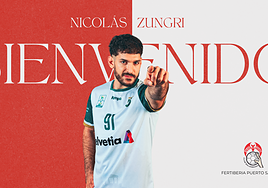 Nicolás Zungri, nuevo fichaje del Fertiberia Balonmano Puerto Sagunto.