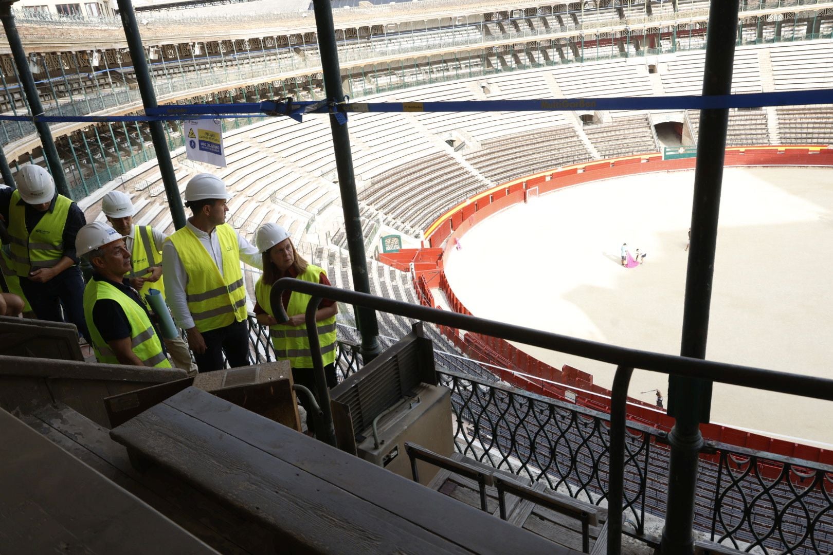 Fotos de las obras de la plaza de toros de Valencia