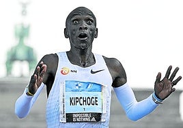 Eliud Kipchoge, en el maratón de Berlín de 2022.