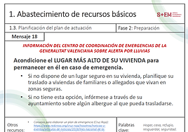 La Generalitat disponía de 99 mensajes de alerta el día de la dana para avisar a la población