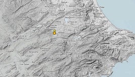 Epicentro de los seísmos del pasado sábado.