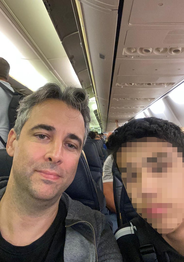 Imagen - Jordi Tordera, durante uno de sus últimos viajes en avión.