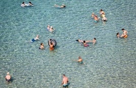 Playa de Levante, en Benidorm.