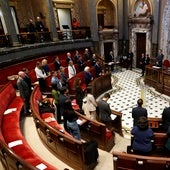 Salón de plenos del Ayuntamiento de Valencia.