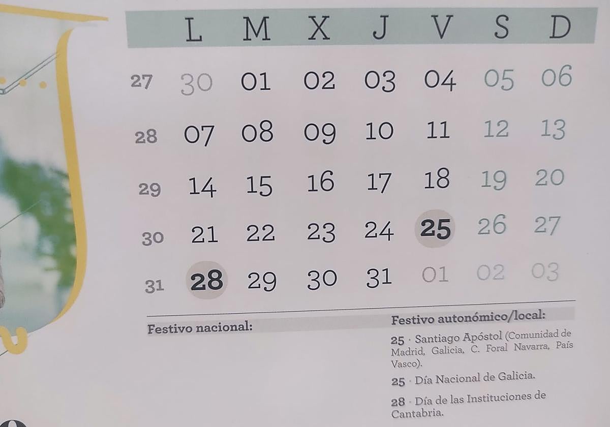 Dónde es festivo el 25 de julio para casi 15 millones de españoles y en 26 pueblos de la Comunitat Valenciana