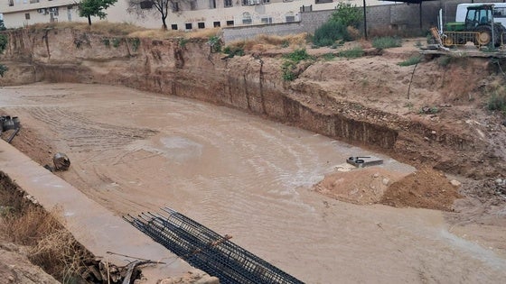 Estado de un tramo del barranco de Chiva este jueves.