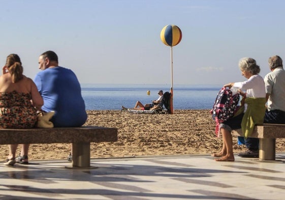 Playa de Levante, en Benidorm.