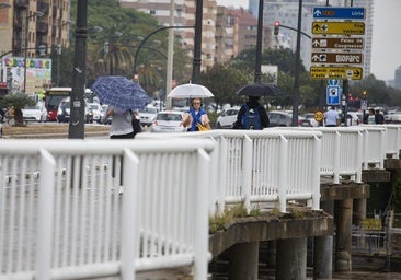 Las localidades de la Comunitat Valenciana donde más ha llovido este jueves: hasta 23,2 l/m2