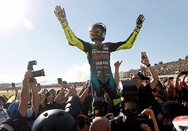 Valentino Rossi cierra su carrera en el Circuit Ricardo Tormo