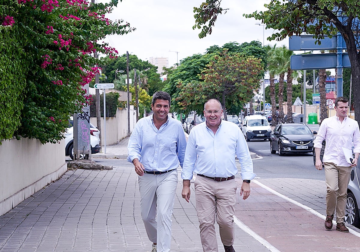 Mazón y Tellado asisten a la Junta Directiva Provincial del PP de Alicante