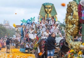 Un momento de la Batalla de Flores de la edición anterior.