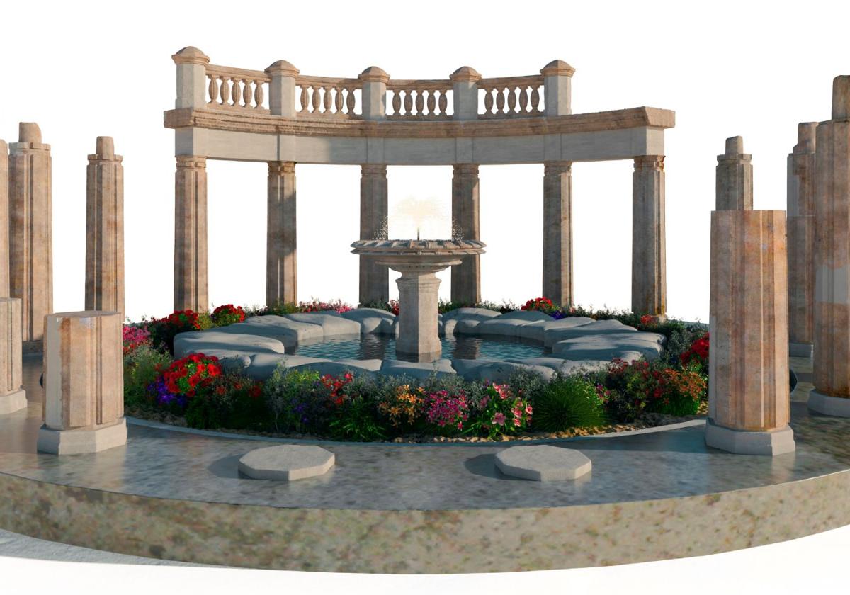 Recreación de cómo quedará el monumento basado en la Tortada de Goerlich.