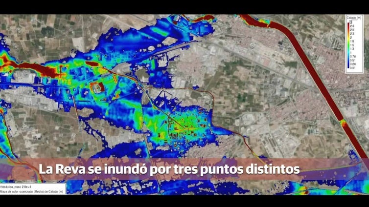 La Reva se inundó por tres puntos distintos