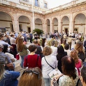 Acto en la Capitanía de Valencia durante el Día de la Hispanidad en 2021.