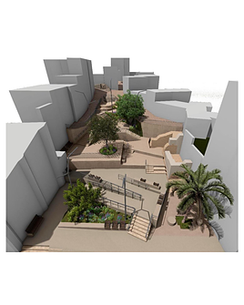 Simulación de laobra en la zona.