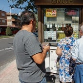 Venta de cupones de la ONCE.