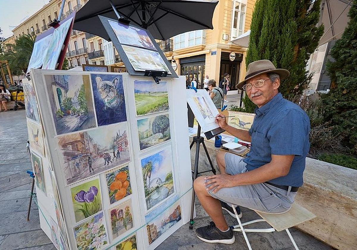 Leopoldo en la Plaza de la Reina.