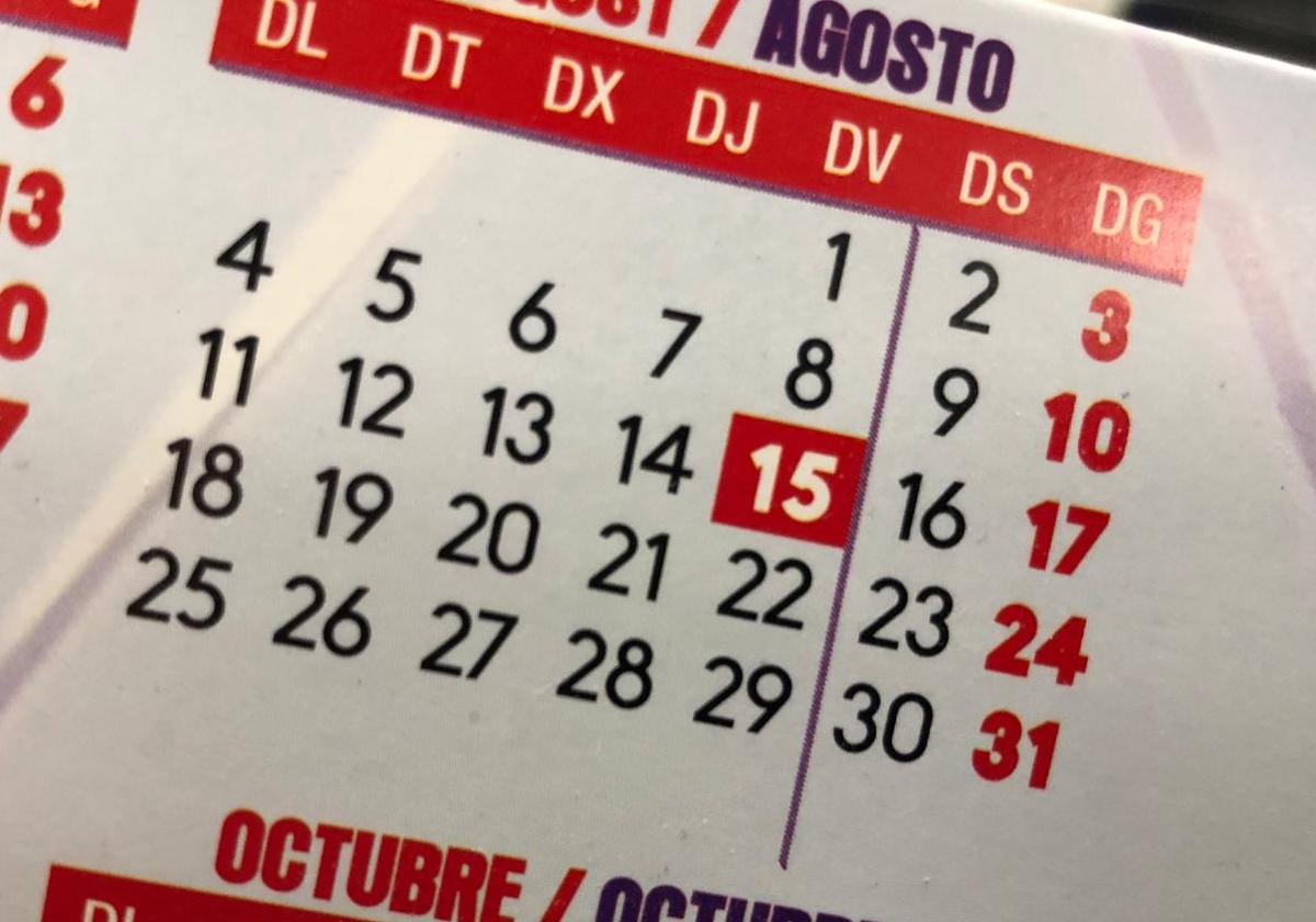 El mes de agosto trae un puente festivo de tres días para toda España