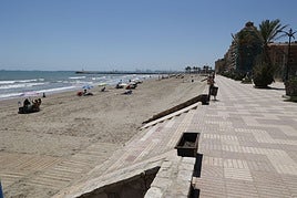Aspecto que presentaba la playa de Port Saplaya el sábado.
