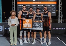 El equipo masculino del Valencia Basket 3x3.