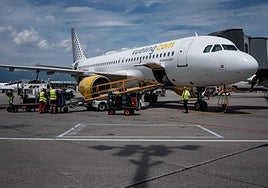 Un avión de la compañía Vueling.