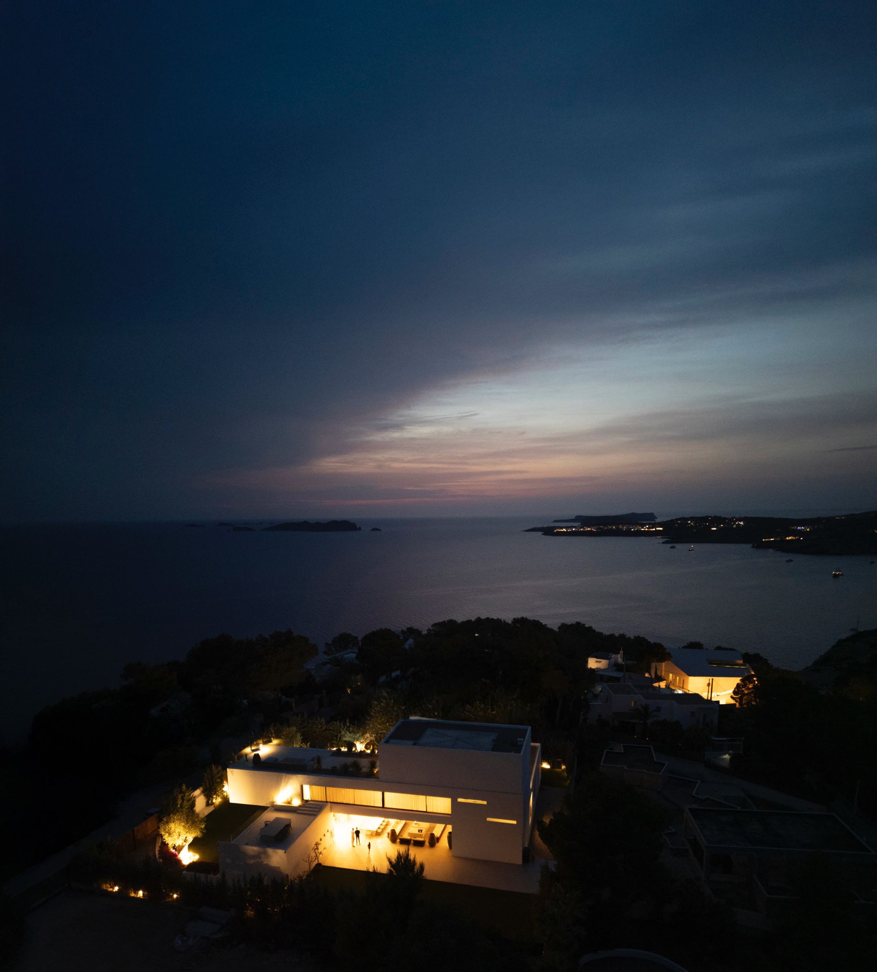 El interior de la casa en Ibiza proyectada por Ampa Costa