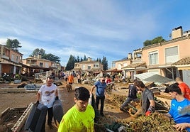 Una de las urbanizaciones de Godelleta después de la dana.
