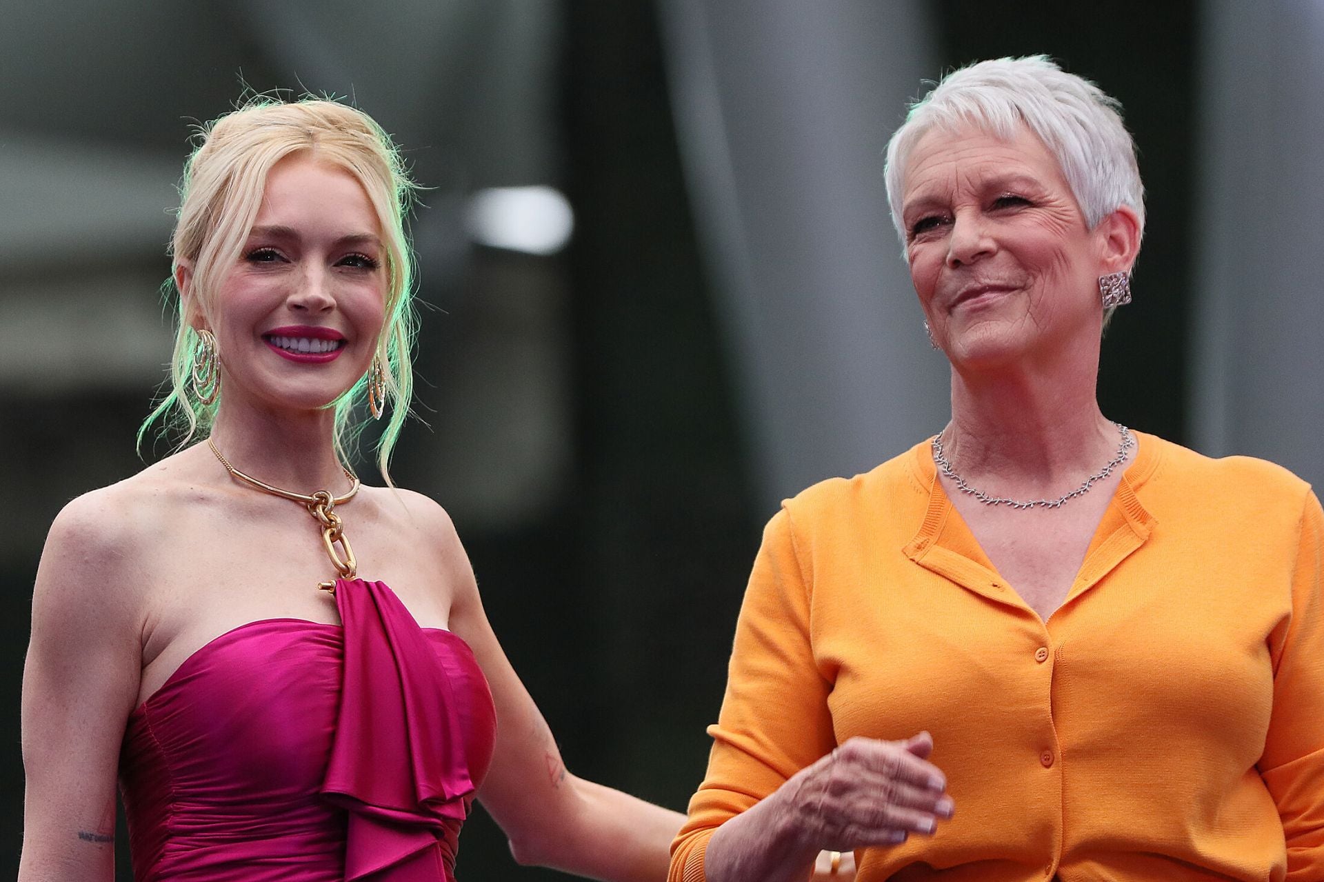Lindsay Lohan y Jaime Lee Curtis en la alfombra roja