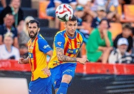 Dani Raba, durante el partido.