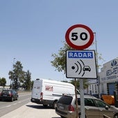Un radar de velocidad en una imagen de archivo.