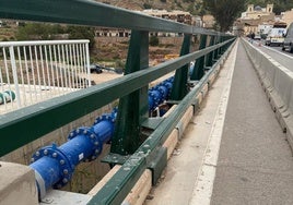 Nueva tubería de suministro de agua.
