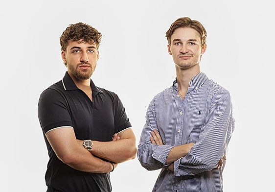 Alexander Dillon y Kristian Lukauskis de la startup ChatBlu.