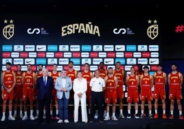 La Selección Española masculina de baloncesto del EuroBasket 2025.