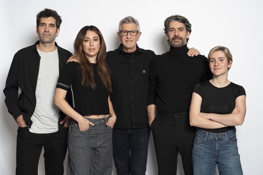 De izquierda a derecha, Tamar Novas, Blanca Suárez, Antonio Hernández, Eduardo Noriega y Claudia Mora.