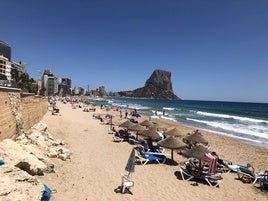 La playa del Arenal-Bol de Calp.