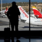 Aviones en el aeropuerto Adolfo Suárez.