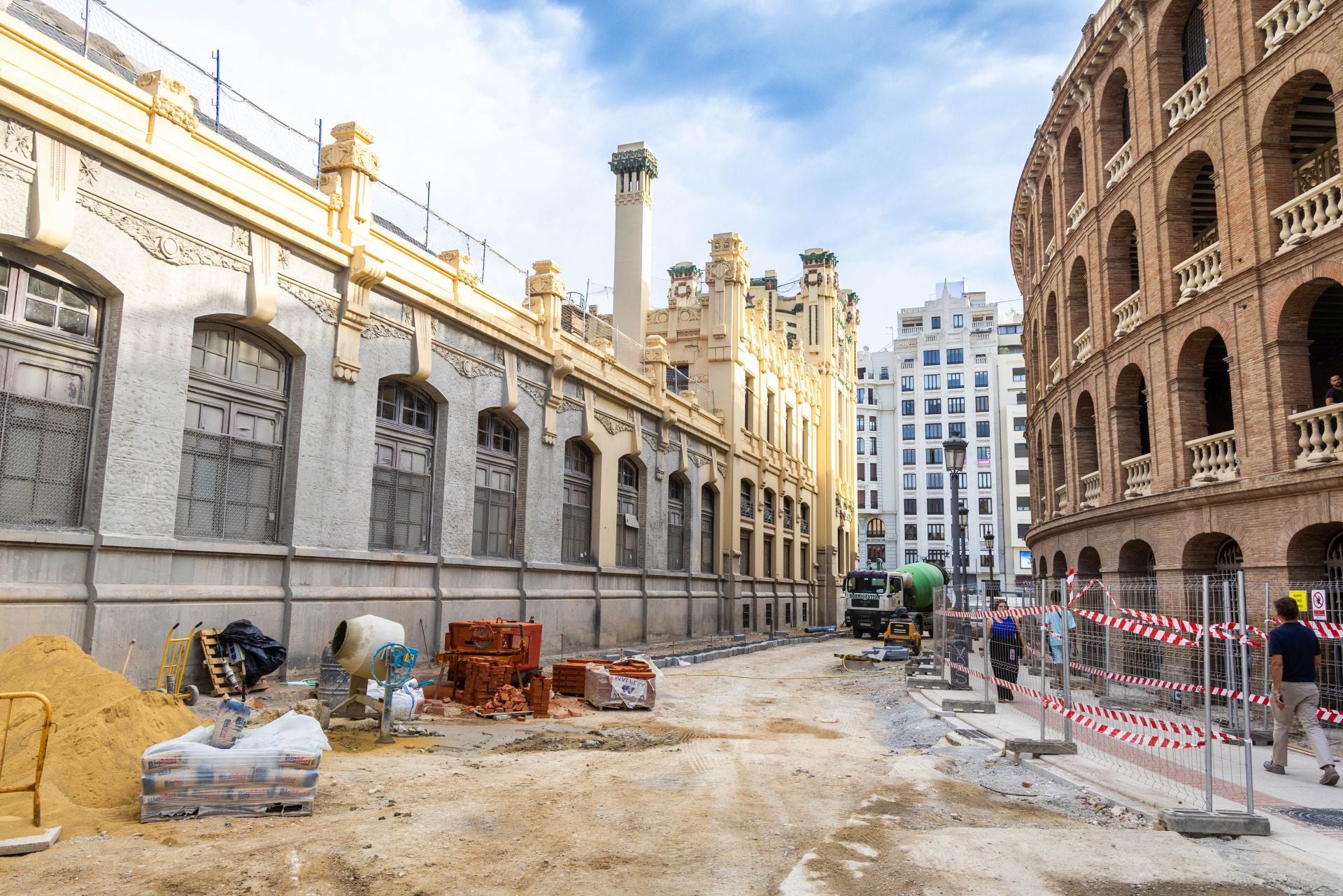 Fotos: Obras entre las estaciones de metro de Xàtiva y Alacant