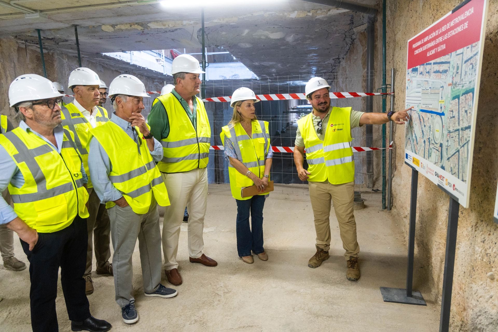 Fotos: Obras entre las estaciones de metro de Xàtiva y Alacant