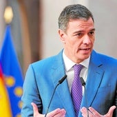 El presidente del Gobierno, Pedro Sánchez, en Valencia.