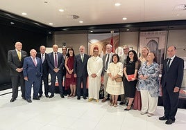 Autoridades presentes en la fiesta organizada por el consulado marroquí en Valencia.