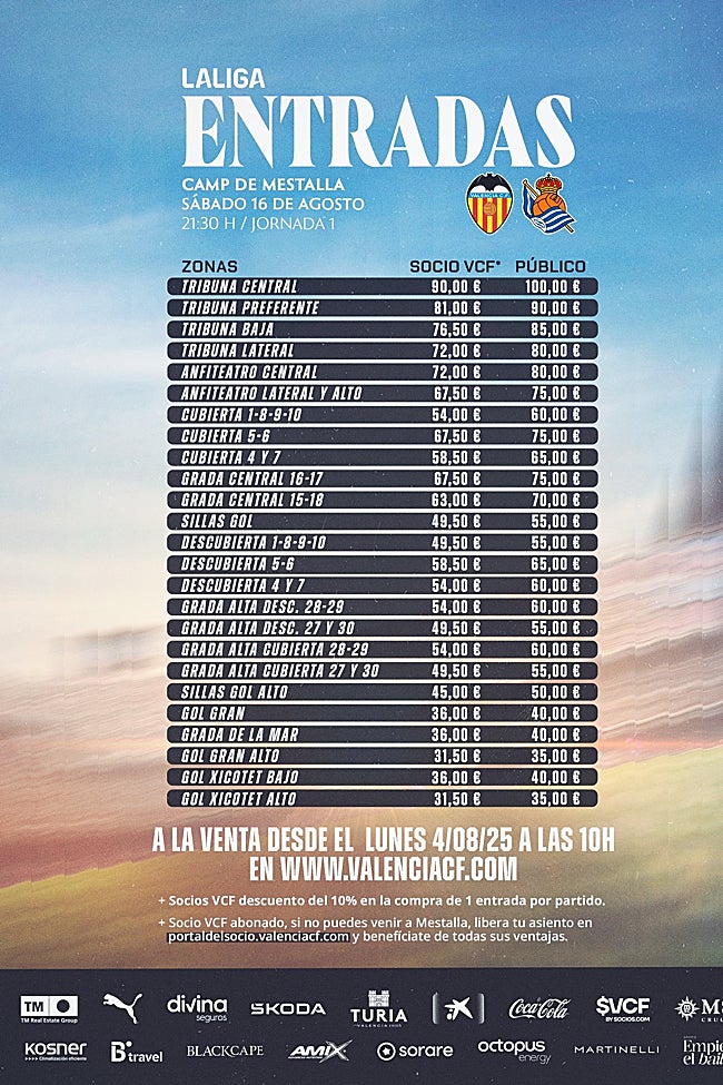 Los precios de las entradas para el partido de LaLiga.