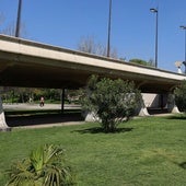 Tramo del jardín del Turia en Valencia.