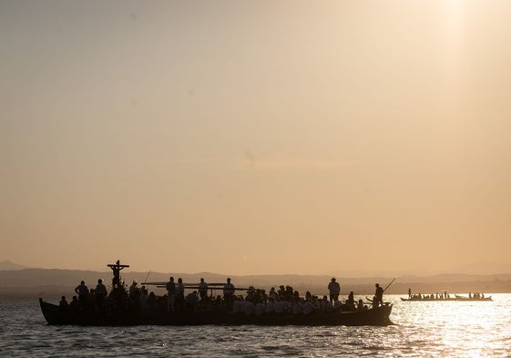 Navegantes en la Albufera.