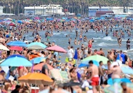 Playa de la Malvarrosa.